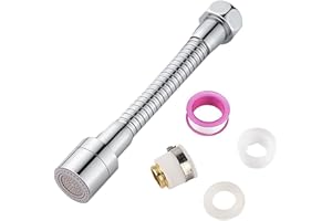 Aireador De Grifo de 360 Grados Ksopsdey universal para filtro de salpicaduras con 2Modos Grifo Anti-Salpicadura Filtro para Fregadero Baño Cocina Filtro de Ahorro de Agua