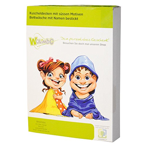 Wolimbo Flausch Babydecke mit Ihrem Wunsch-Namen und Motiv – personalisierte / individuelle Geschenke für Babys und Kinder zur Geburt, Taufe und Geburtstag – 75×100 cm für Mädchen und Jungen - 7