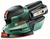 Bosch Akku Multischleifer PSM 18 LI (Akku, Ladegerät, 3...