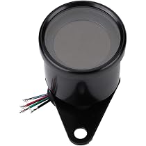 Tachymètre Voltmètre 2 En 1 LED Pour Moto - Compteur Vitesse Et Tension, Boîtier Métal étanche, Installation Facile