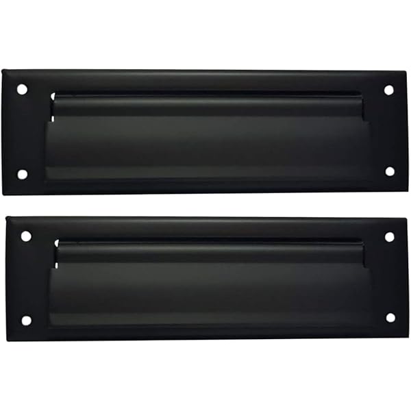 13 Inch Solid Brushed Brass Mail Slot With Interior Frame - Heavy Duty Door Mail Slot, 13" X 3.7"