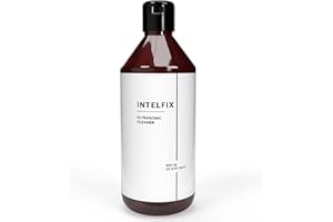 INTELFIX Nettoyant Ultrason Concentré pour Nettoyeur Ultrasons - Produit Naturel - Nettoyant Lunette, Nettoyant Bijoux et Nettoyant Appareil Dentaire - Liquide Ultrason pour Bac à Ultrason, 500 ML