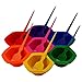 AGENDA SET OF 7 ERGONOMIC TINT BOWLS & 7 MATCHING RAINBOW COLOURED TINTING BRUSHES