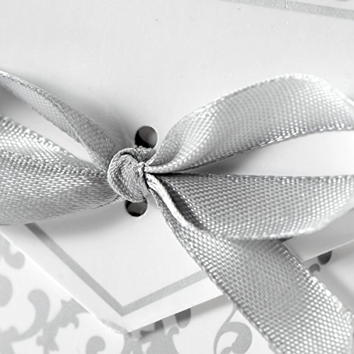 VORCOOL 50stk Geschenkboxen mit Bändern (Silber) - 5