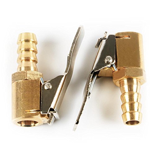 Yahee 2 x Momentstecker Ventil 8mm Druckluft Reifen Reifenfüllnippel Messing Hebelstecker Ventilaufsatz - 3