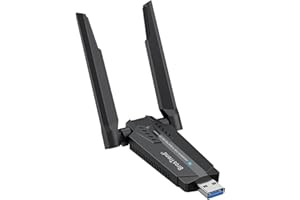 BrosTrend Wi-Fi 6E Adaptador WiFi Linux AXE3000, Adaptador WiFi USB para PC Linux Tri-Banda 6GHz y 5GHz y 2.4GHz, Wi-Fi USB 3.0 Plug and Play para Ubuntu, Mint, Fedora, openSUSE, Fedora, Debian etc.