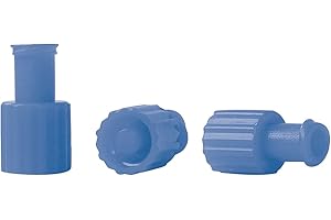 ‎EINMALSPRITZEN TYP CHIRANA Kombistopfen 100 Stück steril BLAU Kombi-Verschlussstopfen Einmalspritzen Stopfen Verschlußstopfen Luer Lock steril