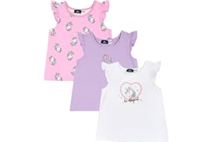 Chicco, Canottiere Bambina, Set di 3 Canottiere, in 100% Cotone, Ideali per la Primavera e L'Estate, Abbigliamento Bambine e Ragazze, Multicolore, 2 Anni