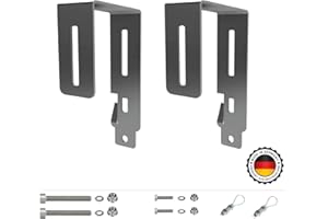 MOTO SCREENIES Solar Haken Balkon passend für Solarpanel Balkonkraftwerk Befestigung Eckig bis 120mm