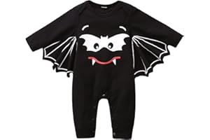 SOONHUA - Pelele para bebé recién nacido, disfraz de murciélago para Halloween, mameluco cálido, ropa de abrigo, todo en uno, abrigo para exteriores