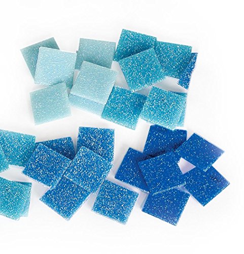 VBS Mosaiksteine Set Blau, 10 x 10 mm