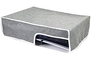 Fiorky PS5 Dust Cover Anti Scratch/Waterproof Protective Cover Proof Cover for SNY Plstation 5 PS5 Game Console Protector Case Washable Sleeve Economic Host Guard Part Washable Dust Cover