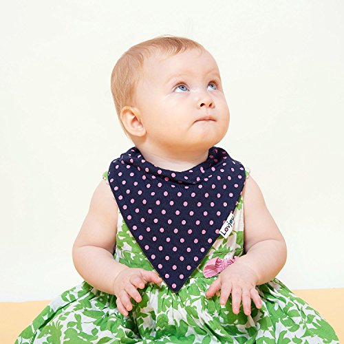 Packung mit 5 Lovjoy Mädchen Lätzchen (schön Baumblüte) - 4