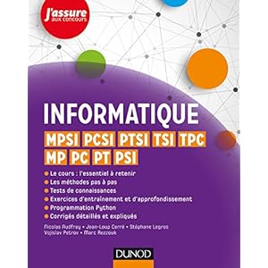 Informatique - MPSI, PCSI, PTSI, TSI, TPC, MP, PC, PT, PSI Livre en Ligne Informatique - MPSI, PCSI, PTSI, TSI, TPC, MP, PC, PT, PSI Livre en Ligne - Telecharger Ebook