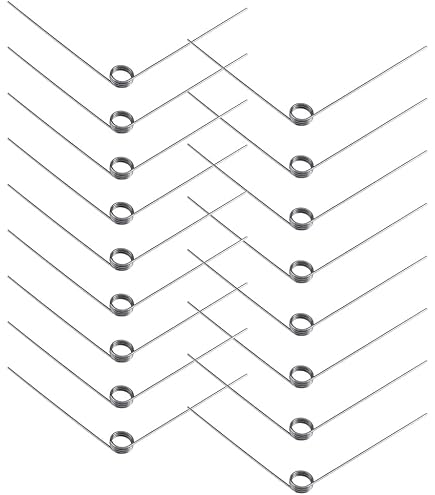 thumbnail image 2 of 10pcs Left-Hand Torsion Springs - 1.4mm Steel V-Spring For Various Applications 2 of 13