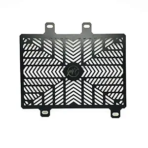 MOTOAGGRANDIZE Radiator Guard/Cover/Protector for Bajaj Dominar 400 | Colour: Black