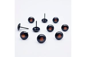 Let's Decorate Lot de 200 punaises d'ameublement - Clous décoratifs en cuivre pour canapé, meubles - Diamètre : 11 mm - Bronze