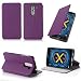 Produktbild Huawei Honor 6X / Honor 6X PRO 4G/LTE Dual Sim 5,5 Zoll Tasche Leder Hülle Lila Cover mit Stand - Zubehör Etui Huawei Honor 6X Flip Case Schutzhülle (PU Leder, Handytasche Purple) - XEPTIO accessories