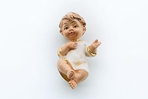 AWIAUB Jesuskind mit Hemd, Höhe 2cm, handbemalen