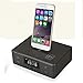 Produktbild Q&D Bedside Wecker Bluetooth Lautsprecher FM Radio Lightning Dock für iPhone 5 5S 5C 6 6+ 6S 7 7+ iPad Air Mini iPod