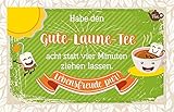 Habe den Gute-Laune-Tee acht statt vier Minuten ziehen lassen. Lebensfreude pur!: Teekarte by 