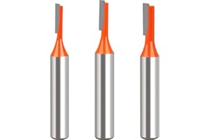 iDMRURvm 3 Stück 8mm Schaft Nutfräser Holzfräser Fräser Holz Fräser Router Bit Gerade Fräser Set für Holz Fräser Schneiden Nutfräsen 3mm,4mm,5mm