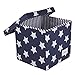 Minene Cube Storage Box with Stars (Blue/ White)
