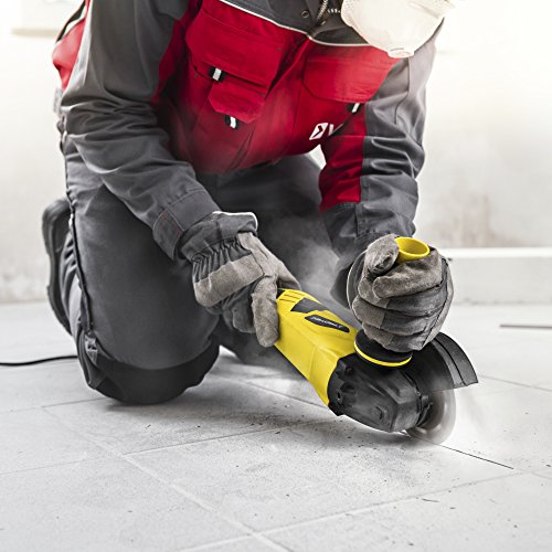 TROTEC Winkelschleifer PAGS 10-125 inkl. Koffer mit 125 mm Trennscheibe, Zusatzhandgriff (3 Positionen variabel montierbar), 1.200 Watt, konstante Drehzahl bis max. 12.000/min - 8