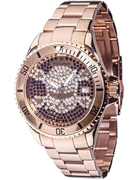 Yves Camani Unisex-Armbanduhr Anwen Skull Analog Quarz YC1065-M