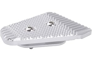 XX eCommerce Motorrad-Hinterfußbremspedal-Hebel-Peg-Pad Vergrößern Verlängerungsplatte für Scrambler B-M-W R nineT RnineT Urban G/S G310GS G310R (Silber)