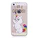 Produktbild iPhone 5 Hülle, iPhone 5S Hülle, iPhone SE Hülle, Anlike für iPhone 5 5S 5G / iPhone SE Case / Handy Hülle / Schutzhülle / Handytasche / Cover / TPU Silikon Handy Tasche {Durchsichtig Muster Serie} - I am a caticorn