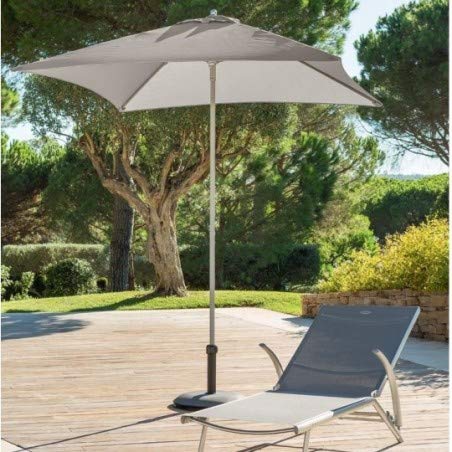 Parasol droit Anzio - 2 x 2 m - Taupe