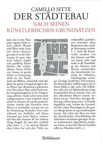 Der Städtebau nach seinen künstlerischen Grundsätzen.