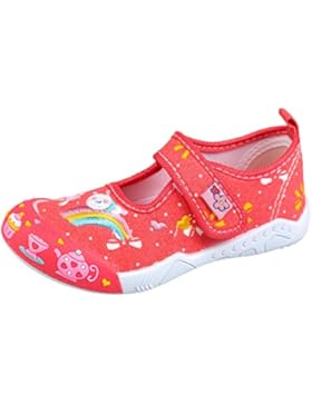 gibra Freizeitschuhe für Kinder, mit Klettverschluss, koralle, Gr. 25-30