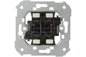 SIMON - Mecanismo Conmutador e Interruptor Doble, Serie 75, Compatible con Tapas de las Series Simon 75, 31, 82 y 88, Apto para Interiores (IP20), Fácil de Instalar, 10AX 250V