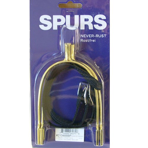 Coronet-Mens-Prince-of-Wales-Brass-Plated-Spurs-34-Inch