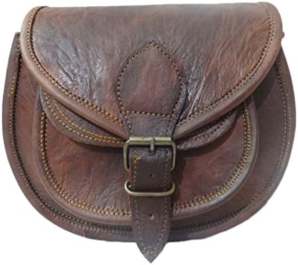 Mad Over Shopping, Genuine Leather Women's New Vintage Shoulder Small Sling Satchel Purse Bag