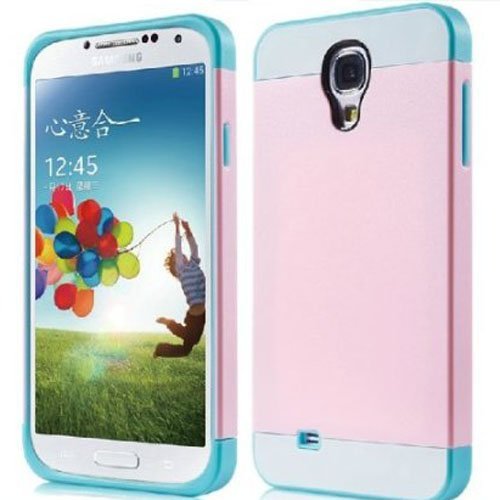 Semoss Funda de tpu silicona mezcla broche de presi  n en funda Carcasa r  gida para Samsung Galaxy S4 i9500 i9505 Rosa Azul Blanco