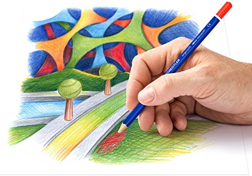 Staedtler ergosoft aquarell Buntstifte (wasservermalbar, erhöhte Bruchfestigkeit, dreikant, Set mit 36 brillanten Farben, 156 M36) - 4