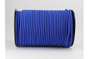 20 m expanderrep 6 mm blå gummirep presenning spännrep elastiskt rep presenning