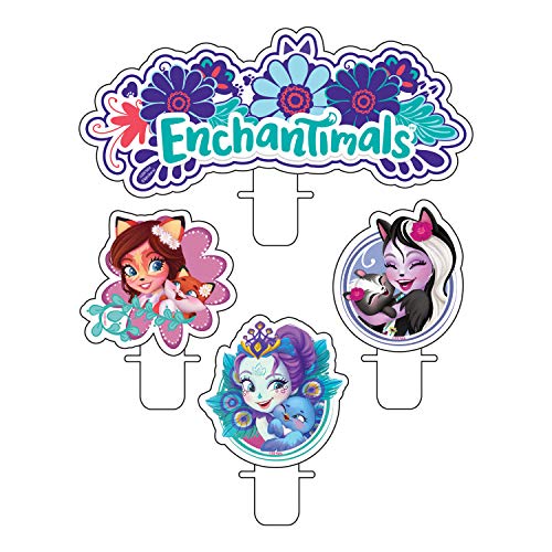 Amscan International 9904858 - Confezione da 4 candele Enchantimals