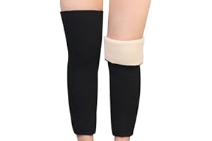 TOGTHERKINGS Invernale Calda Ginocchiera Inverno Termiche Ginocchiere Unisex Ginocchiere, Cashmere Caldo Ginocchiera, Ginocchiere Ispessite, Ginocchiere, Usato per Mantenere Il Ginocchio Caldo In Inverno(Nero)