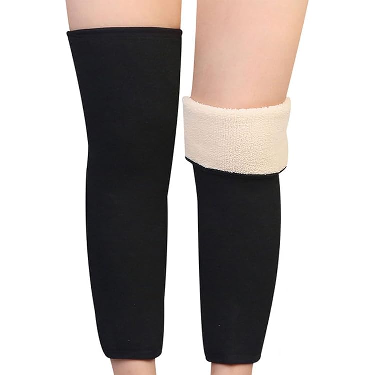 Produktbild von HugeStore Damen Herren Winter Kaschmir Kniewärmer Knieschoner Stricken