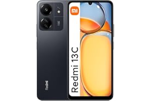 Xiaomi Redmi 13C Smartphone, 8 GB RAM, 256 GB ROM, display 6,74" 90 Hz, 3 fotocamere 50 MP, batteria 5000 mAh, ricarica rapida 18 W, processore Octa-Core, dual sim, MIUI 14, NFC, nero (Midnight