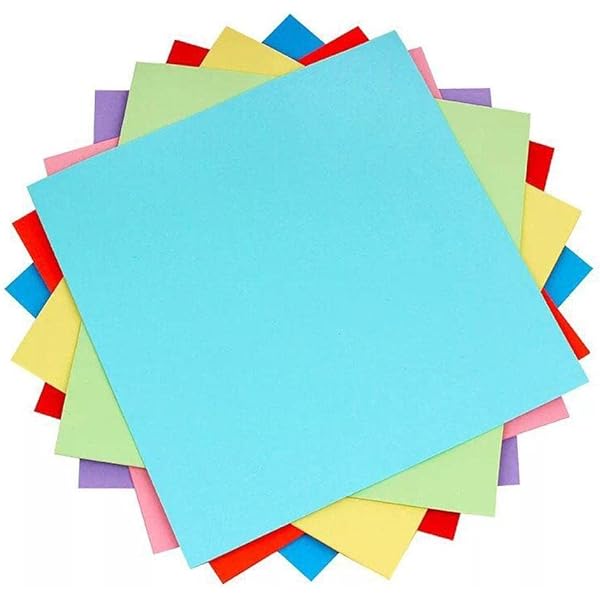 520-Piece Origami Paper - 10 Colors 5x5 Cm Double Sided Folding Sheets