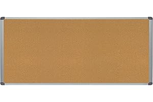 Rocada | Corcho Pared Grande | Pizarras de Corcho con Marco de Aluminio | Tablero De Corcho | Tablon de Anuncios para Oficinas | Corcho Resistente y Autoregenerable para Chinchetas | 150x100 cm