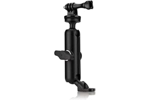 Lammcou 2in1 Camera Bike Mount, Actioncam Motocicleta Espejo retrovisor Mount Car Headrest Mount para Hero 12 11 10 9 8 7 6 Insta-360 Go3 Go2 Osmoction (para Varilla de 9 mm)