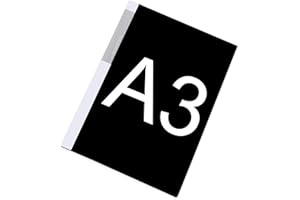 TOP-PINDU 60-Pocket Binder with Plastic Sleeves 16.7"x12.8", Heavy Duty Art Portfolio Folder with Clear Sheet Protectors, Display 120 Pages, Presentation Book for Artwork, Document Organizer Binder (Black)