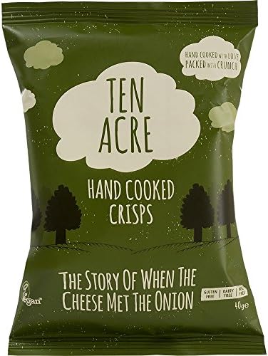 (12 PACK) - Ten Acre When Cheese Met Onion Hand Cooked Crisps | 40 x 18g x | ...