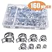 Produktbild QYHOME 160 tlg Einstellbarel Schlauchschellen Set, Benzinschlauch Leitungswasserrohr Air Rohrschellen Anziehen Teile Sortiment Kit (Durchmesser 6,5 - 18mm)